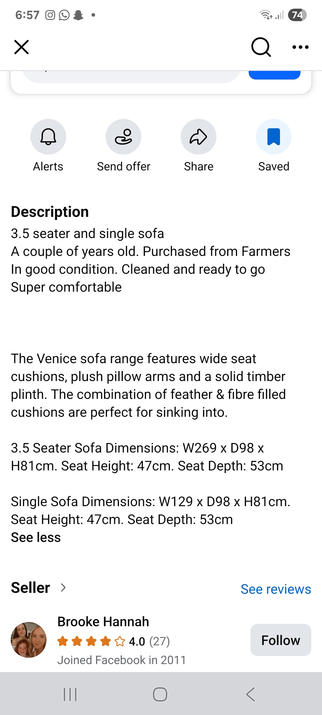 Item delivery listing
